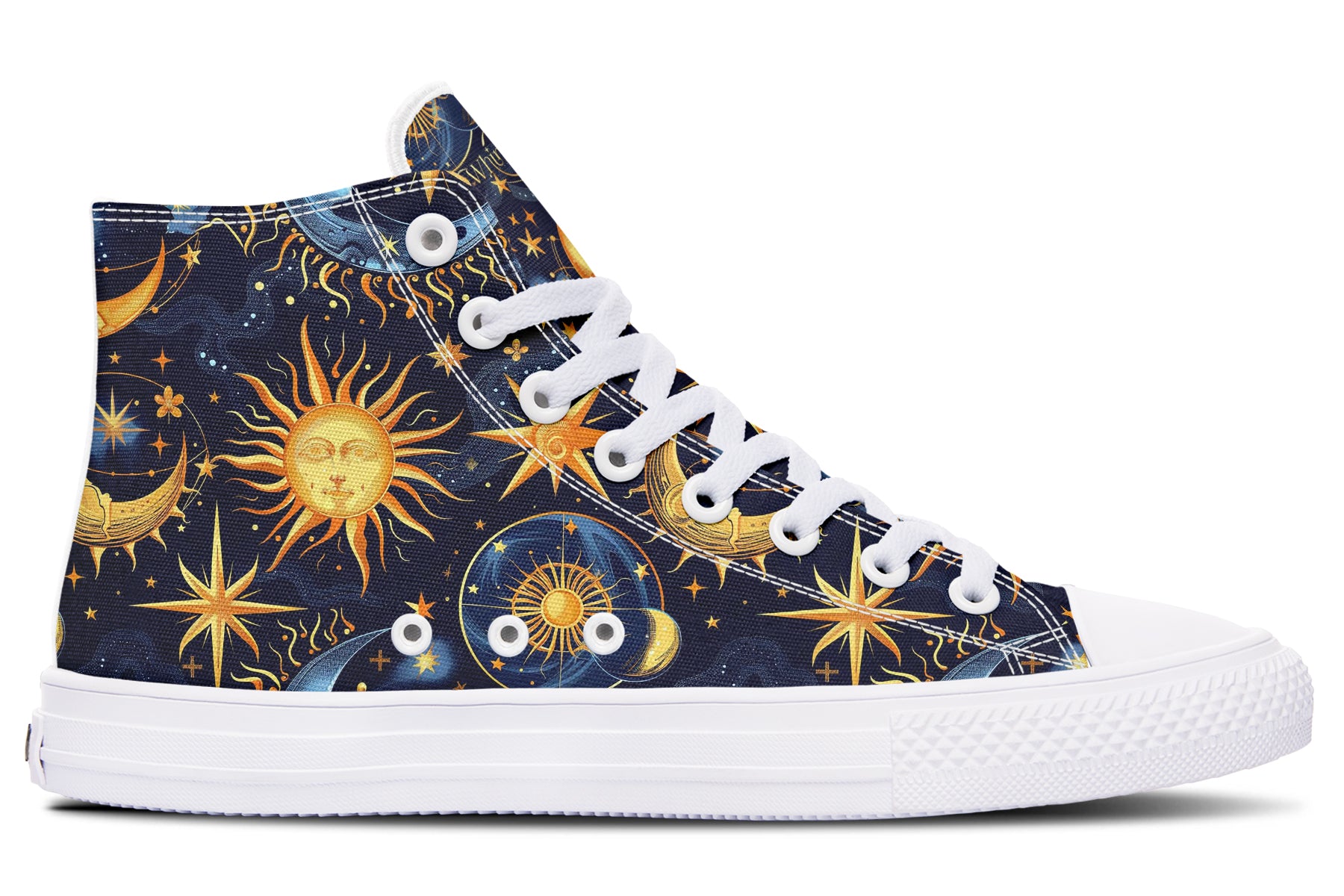 Sun Moon and Stars High Tops