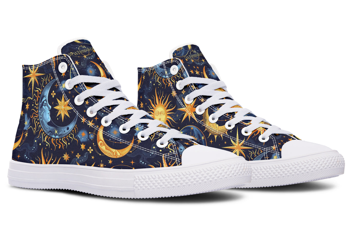 Sun Moon and Stars High Tops