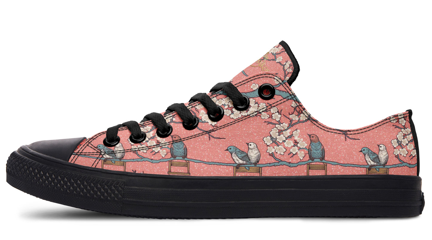 Birds And Blossoms Low Tops