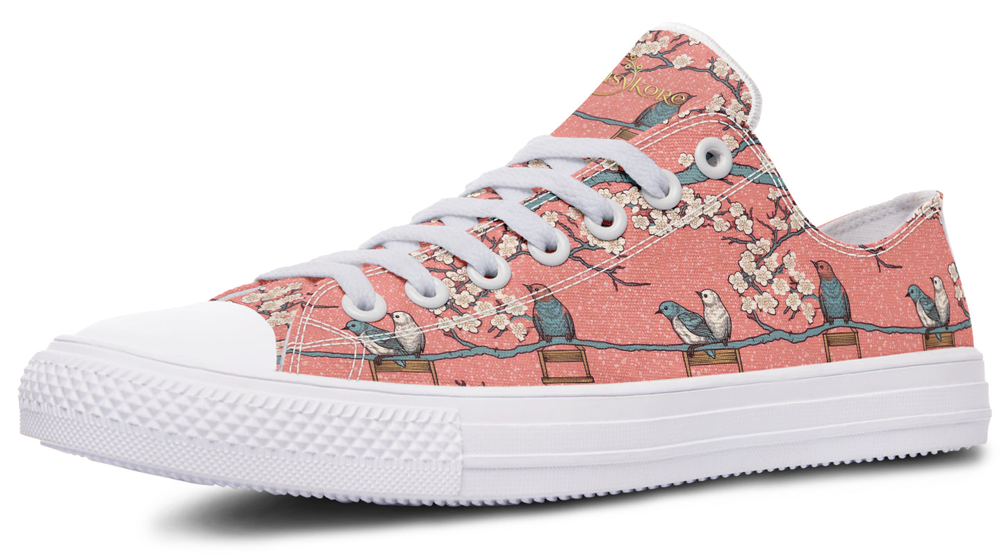 Birds And Blossoms Low Tops