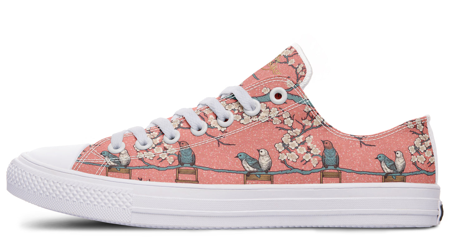 Birds And Blossoms Low Tops