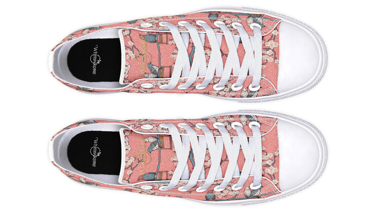 Birds And Blossoms Low Tops