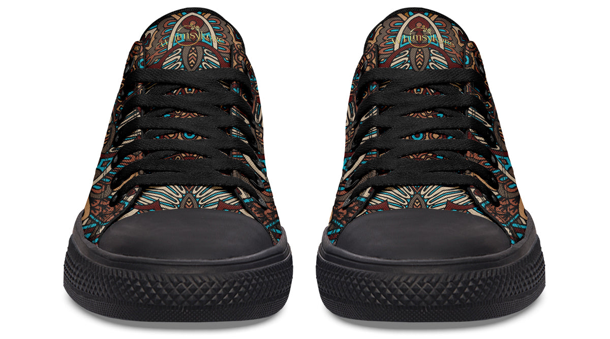 Earthy Mandala Low Tops
