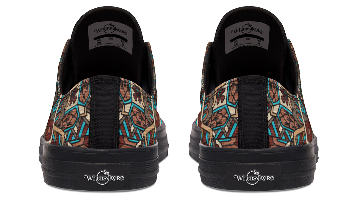 Earthy Mandala Low Tops