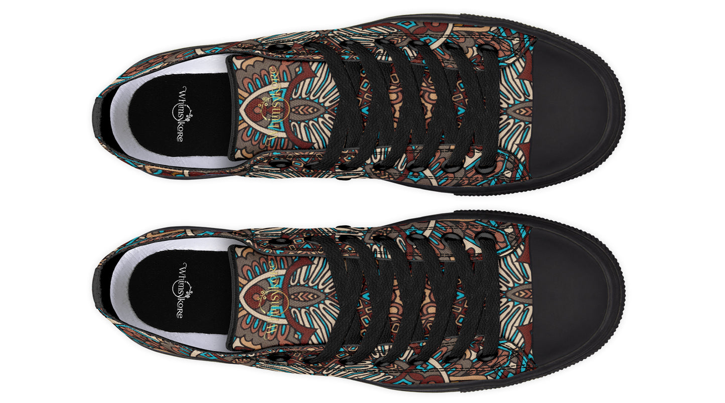 Earthy Mandala Low Tops