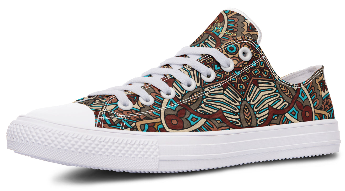 Earthy Mandala Low Tops