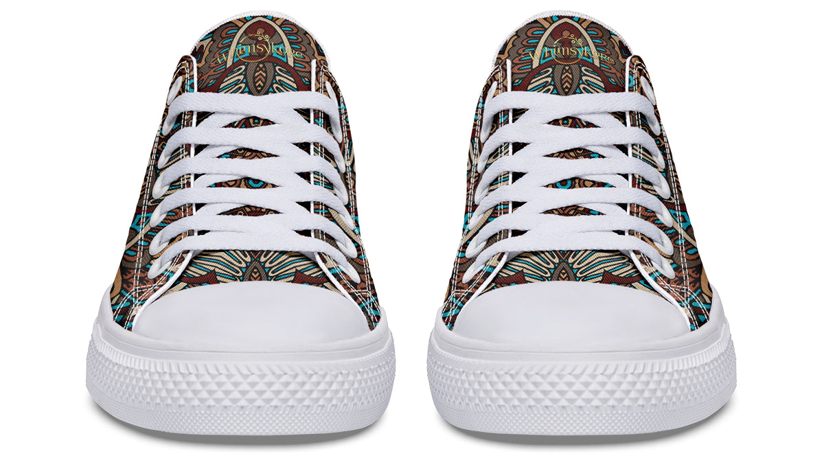 Earthy Mandala Low Tops