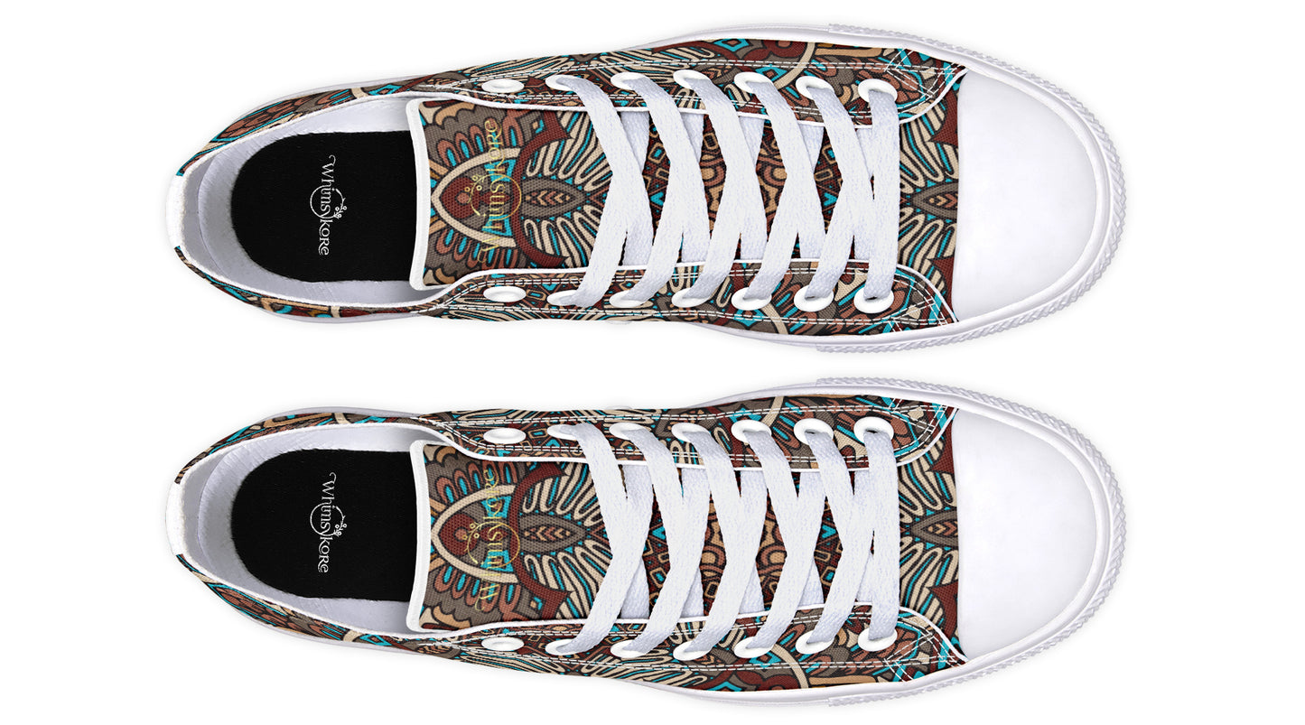 Earthy Mandala Low Tops