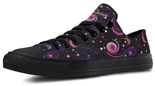 Purple Swirls Low Tops