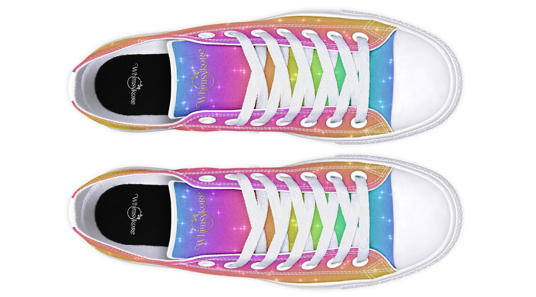 Rainbow Sparkles Low Tops