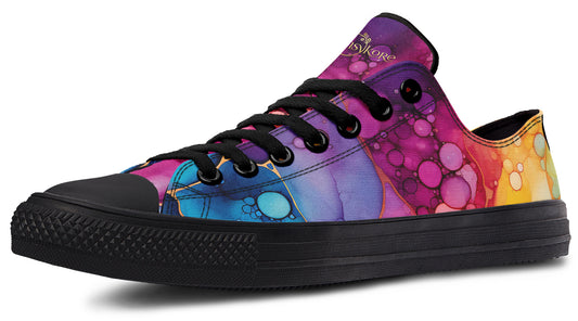 Rainbow Spill Low Tops