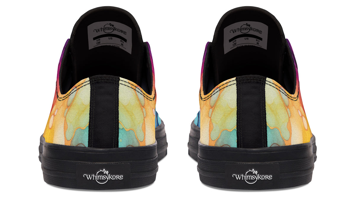 Rainbow Spill Low Tops