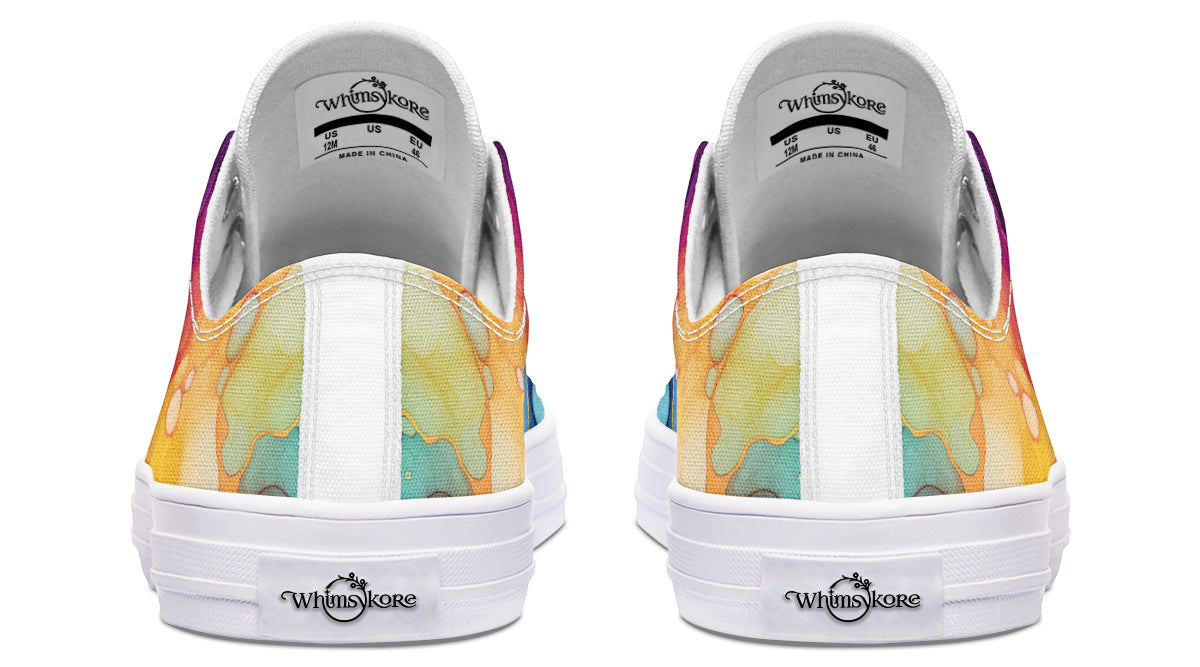 Rainbow Spill Low Tops