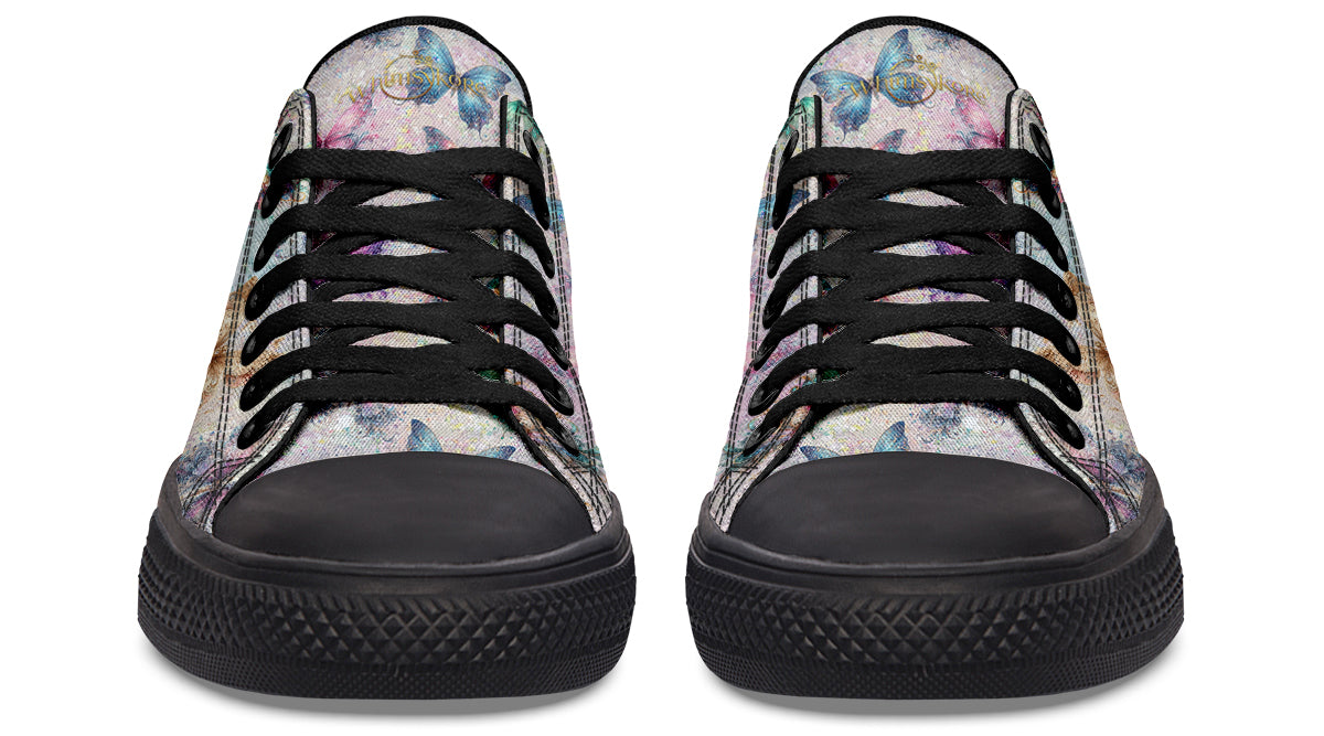 Sparkly Butterflies Low Tops