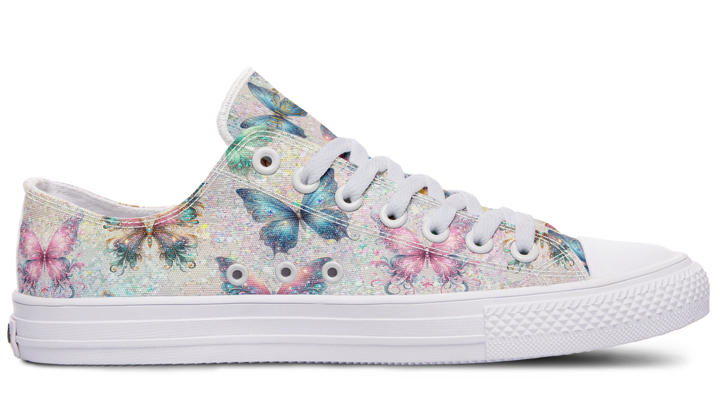 Sparkly Butterflies Low Tops