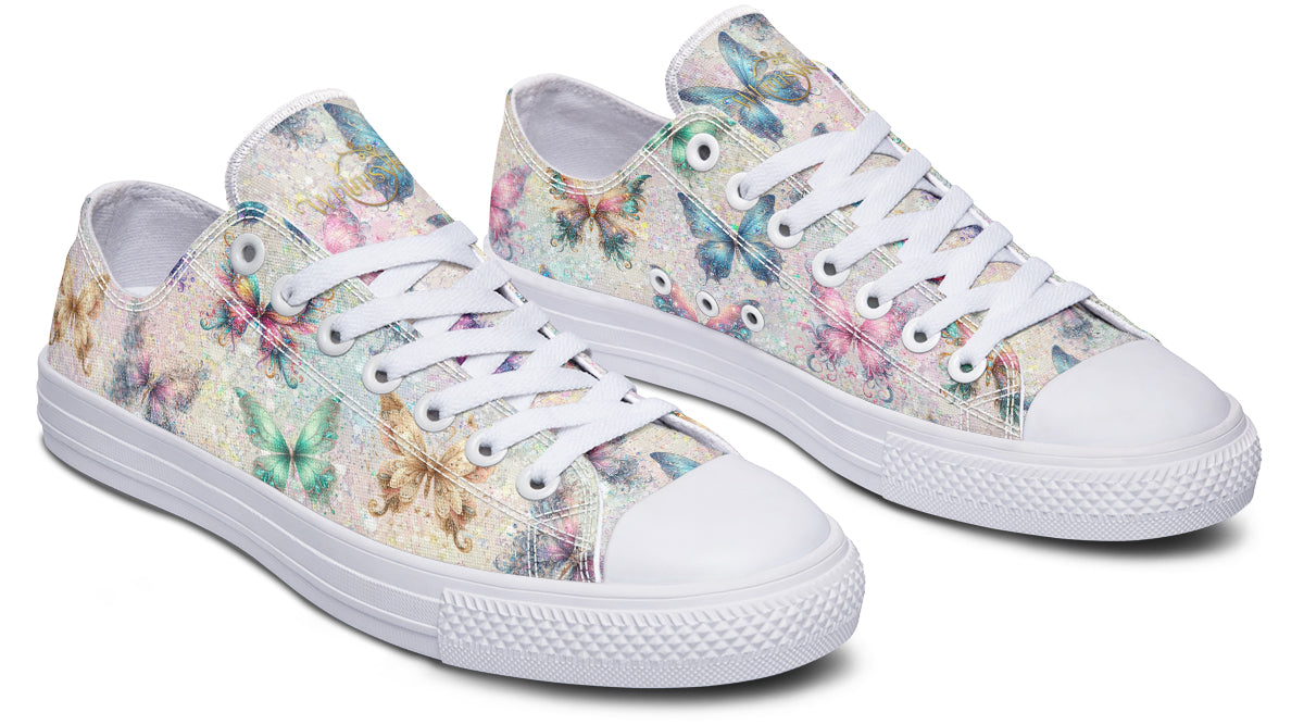 Sparkly Butterflies Low Tops