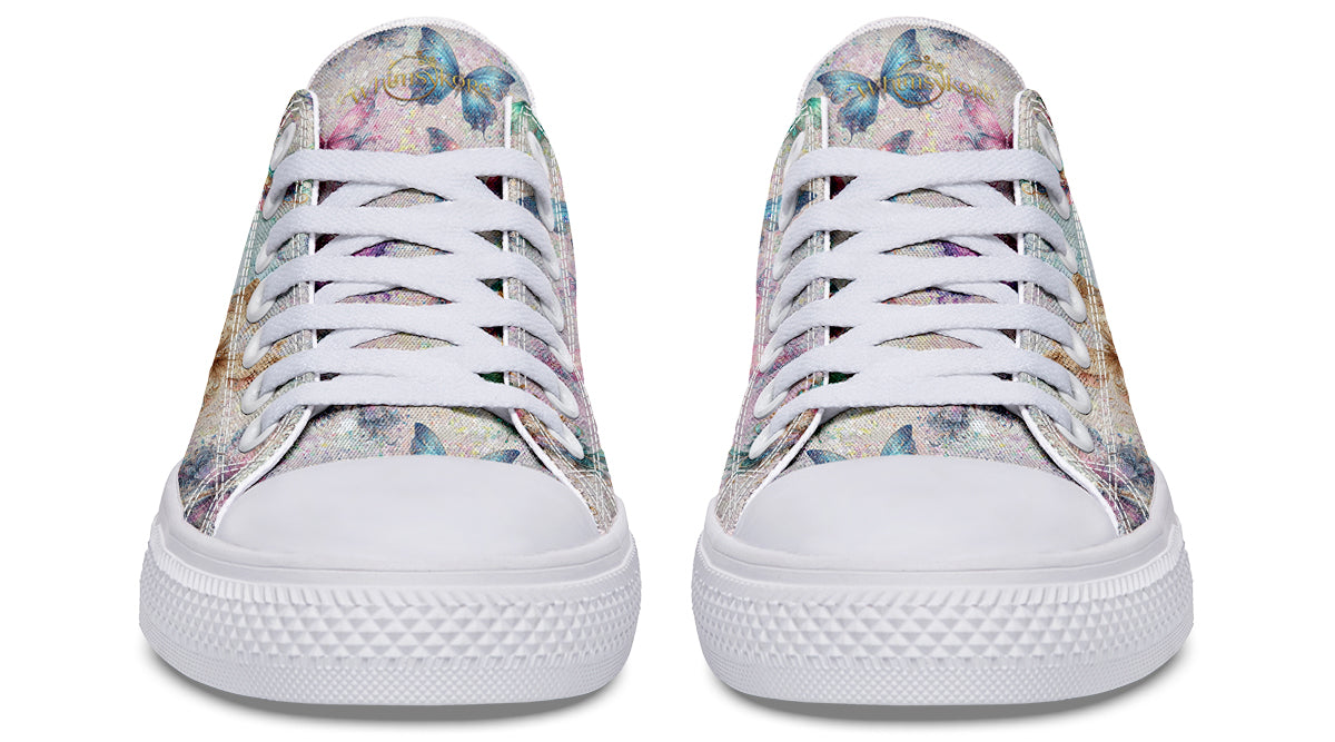 Sparkly Butterflies Low Tops
