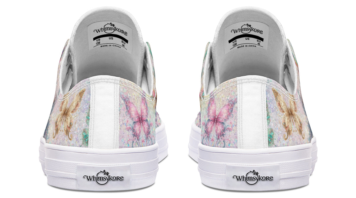 Sparkly Butterflies Low Tops