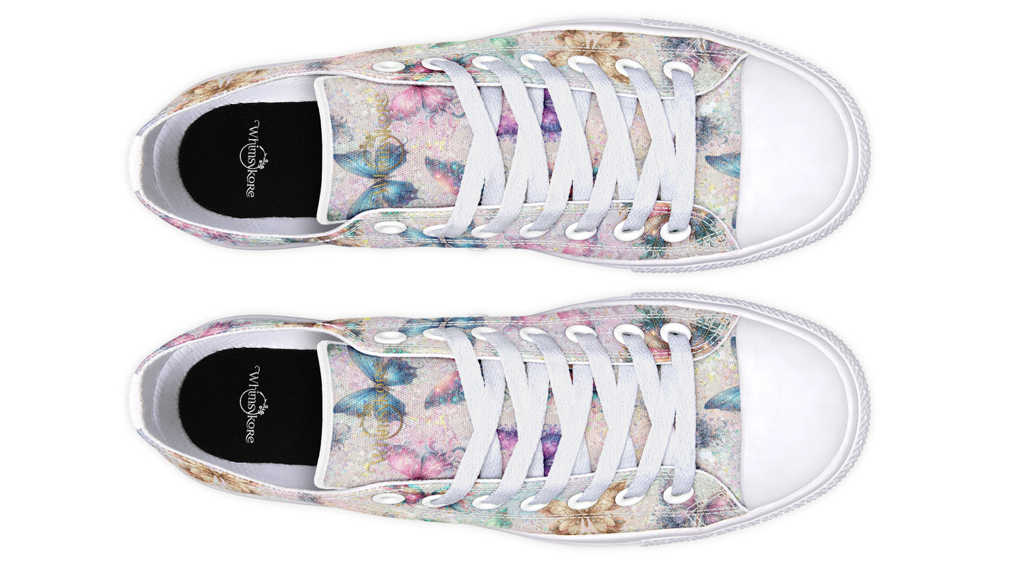 Sparkly Butterflies Low Tops