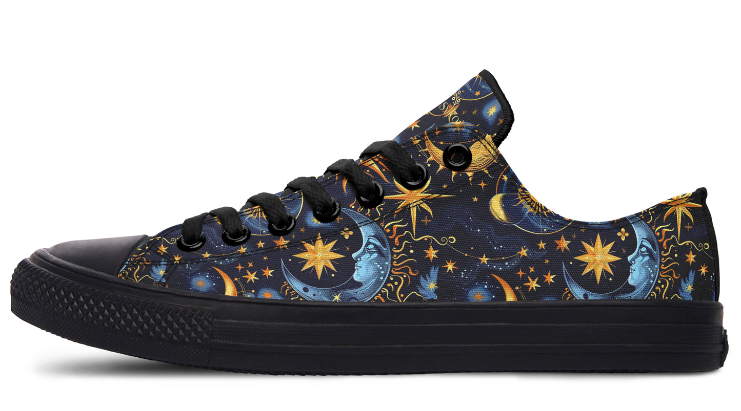 Sun Moon and Stars Low Tops