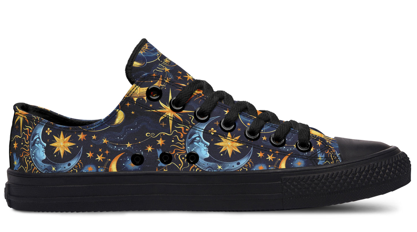 Sun Moon and Stars Low Tops