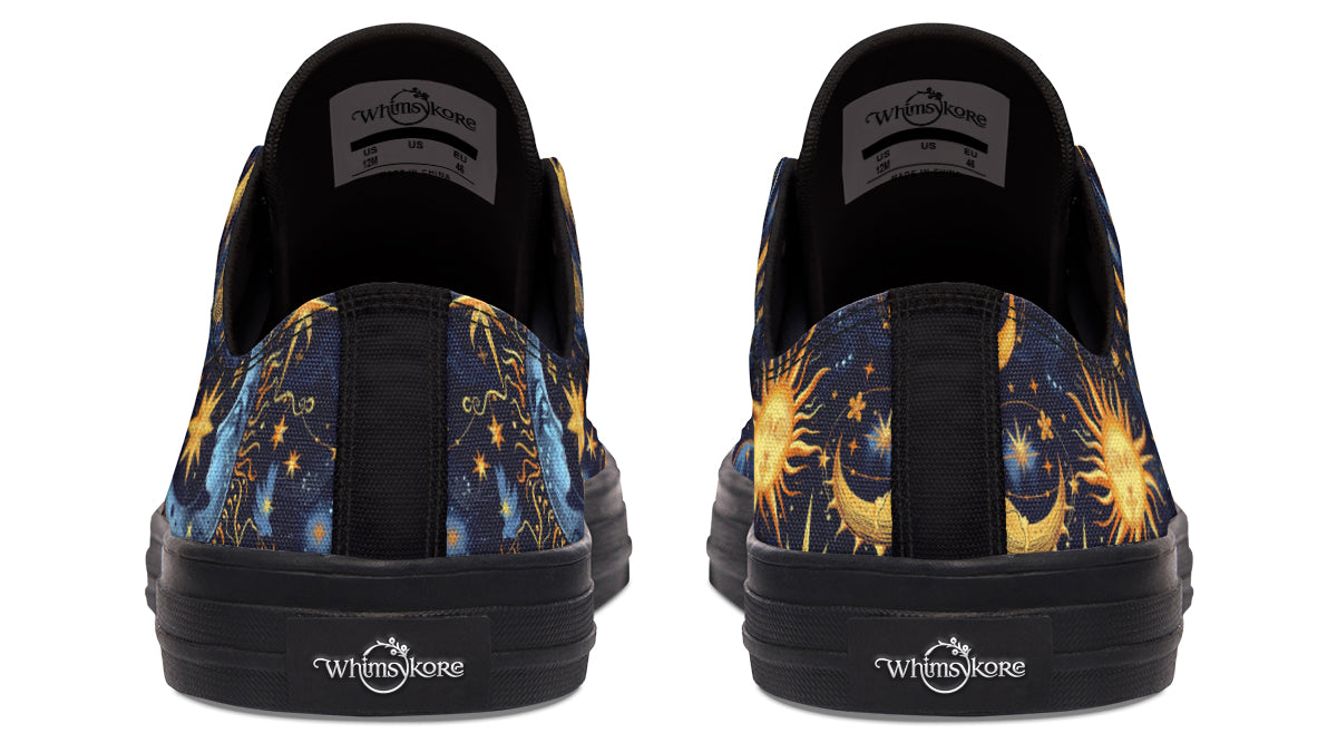 Sun Moon and Stars Low Tops