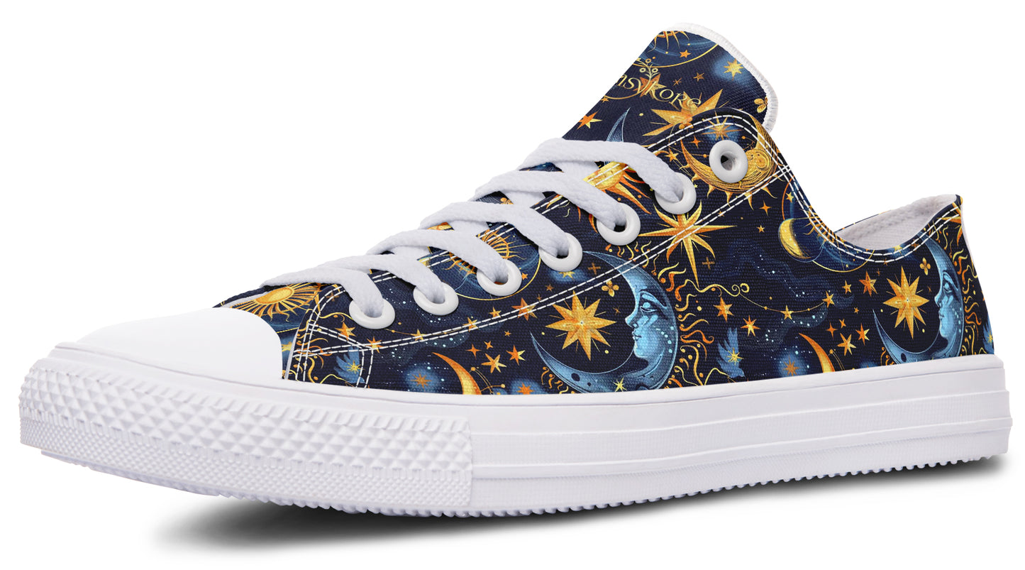 Sun Moon and Stars Low Tops