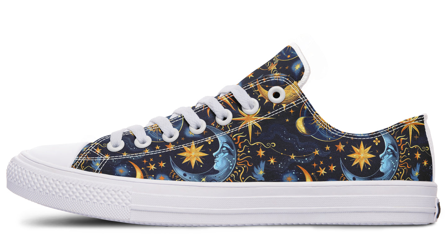 Sun Moon and Stars Low Tops