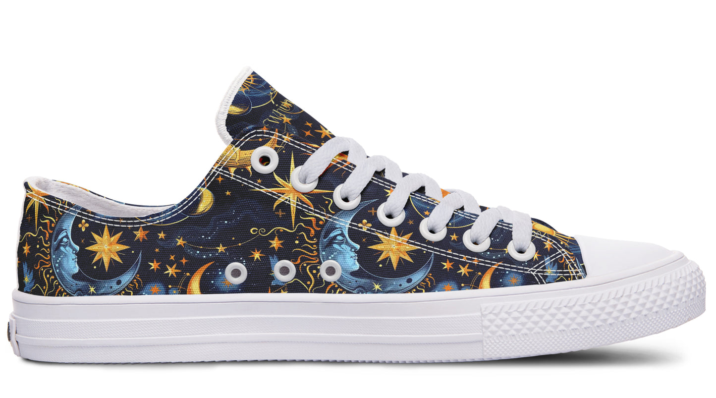 Sun Moon and Stars Low Tops