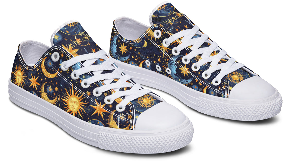 Sun Moon and Stars Low Tops