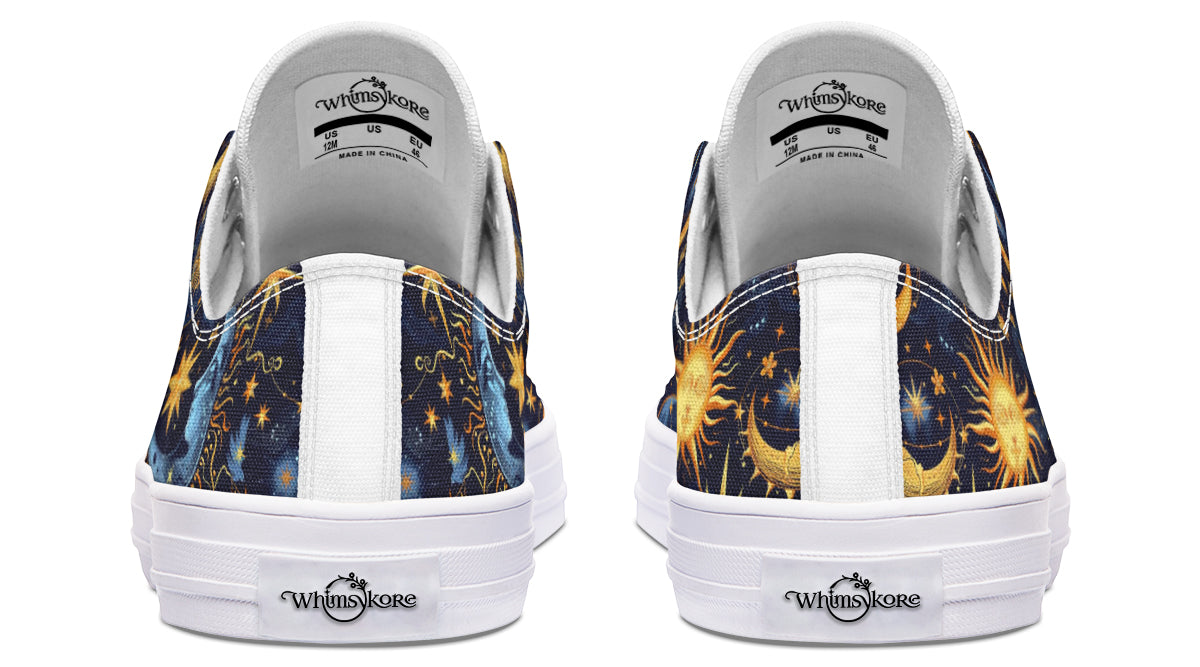 Sun Moon and Stars Low Tops