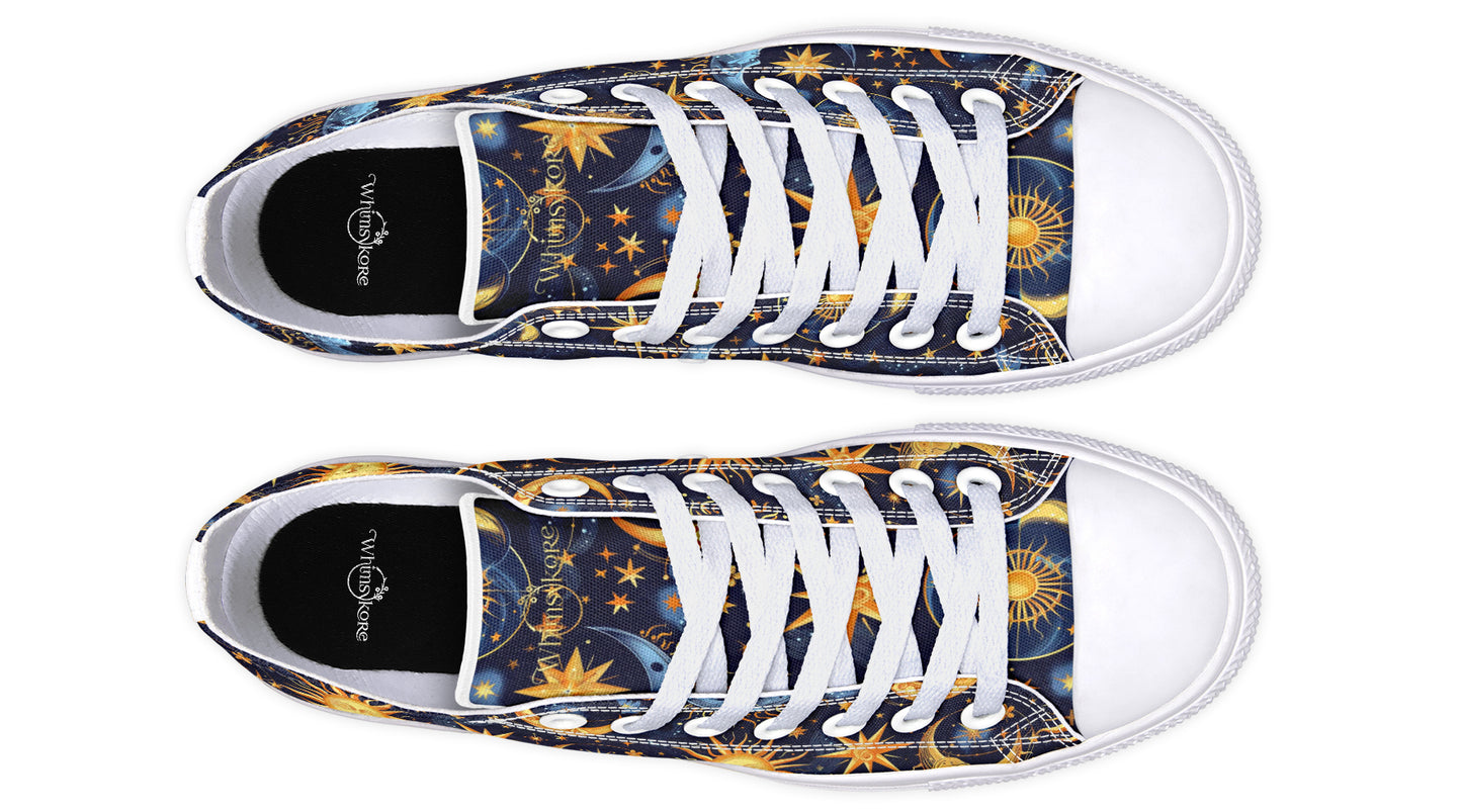 Sun Moon and Stars Low Tops