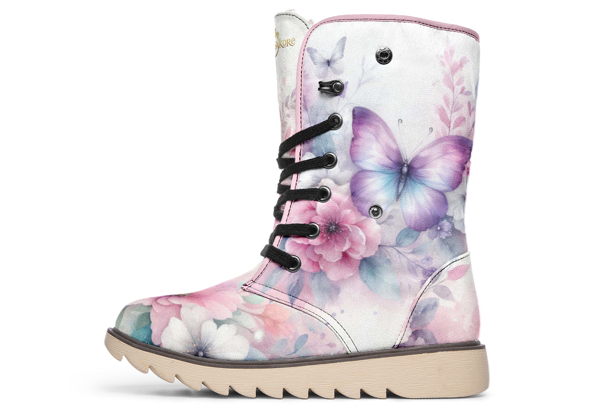 Beautiful Butterfly Polar Boots