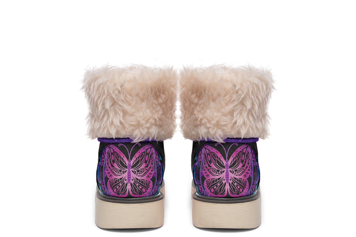 Butterfly Mandala Polar Boots