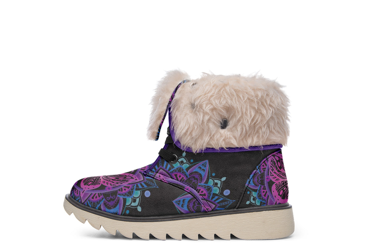 Butterfly Mandala Polar Boots