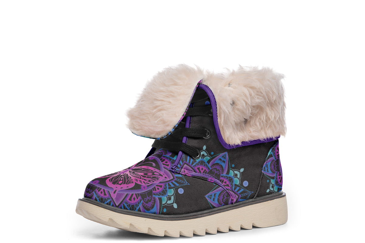 Butterfly Mandala Polar Boots