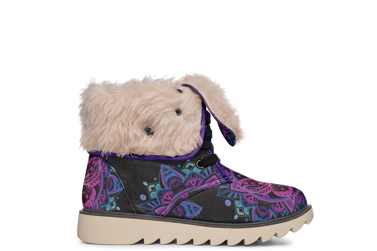 Butterfly Mandala Polar Boots