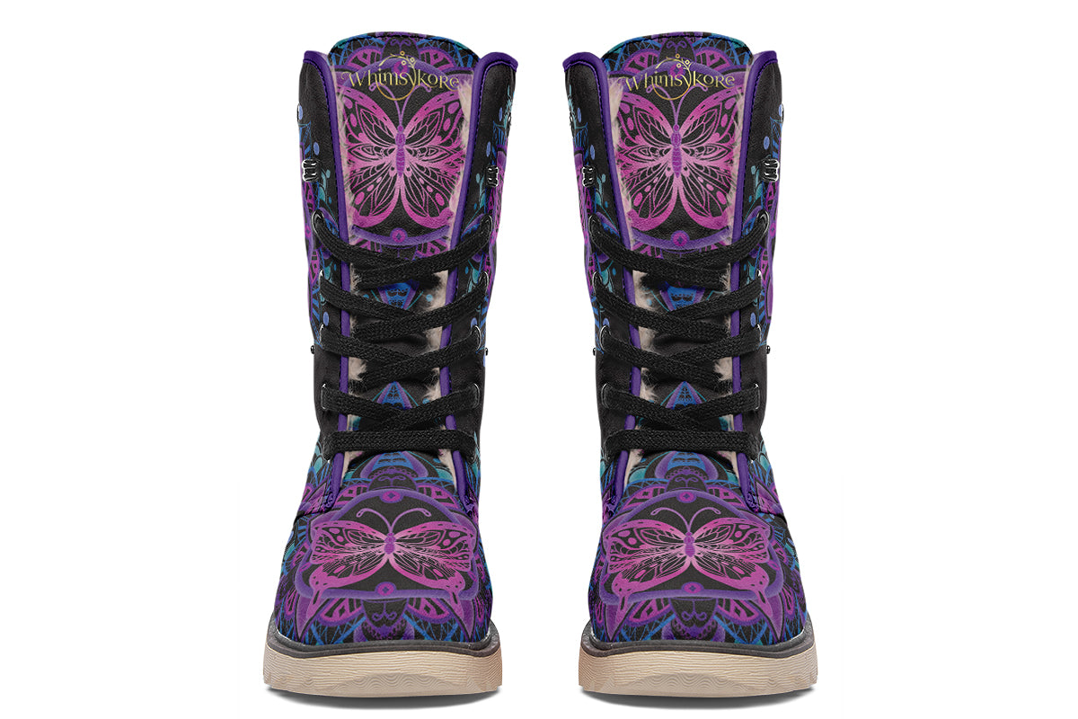 Butterfly Mandala Polar Boots