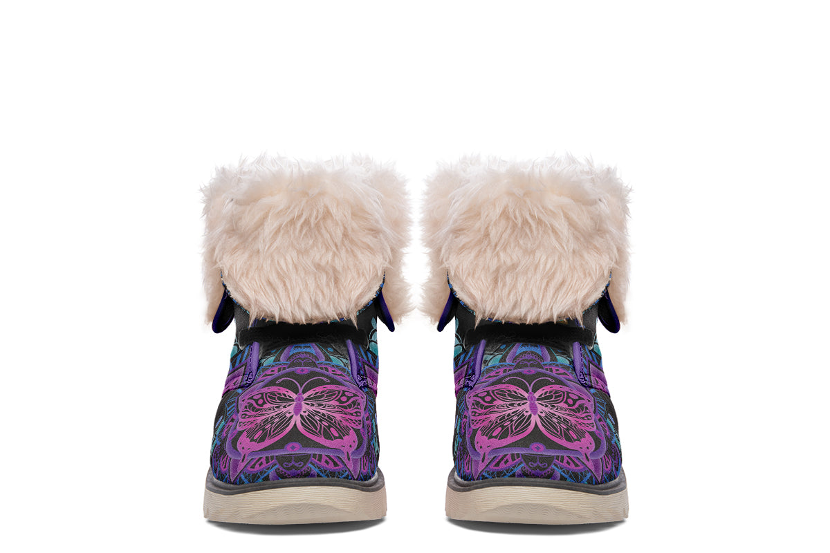 Butterfly Mandala Polar Boots
