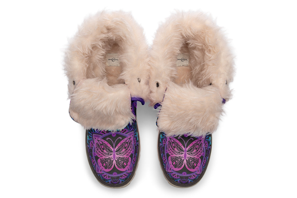 Butterfly Mandala Polar Boots