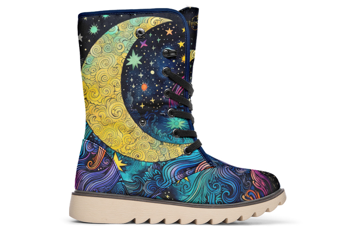 Celestial Moon Polar Boots