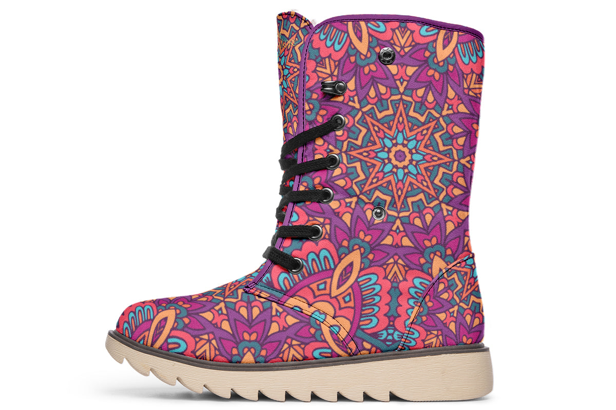 Festive Mandala Polar Boots