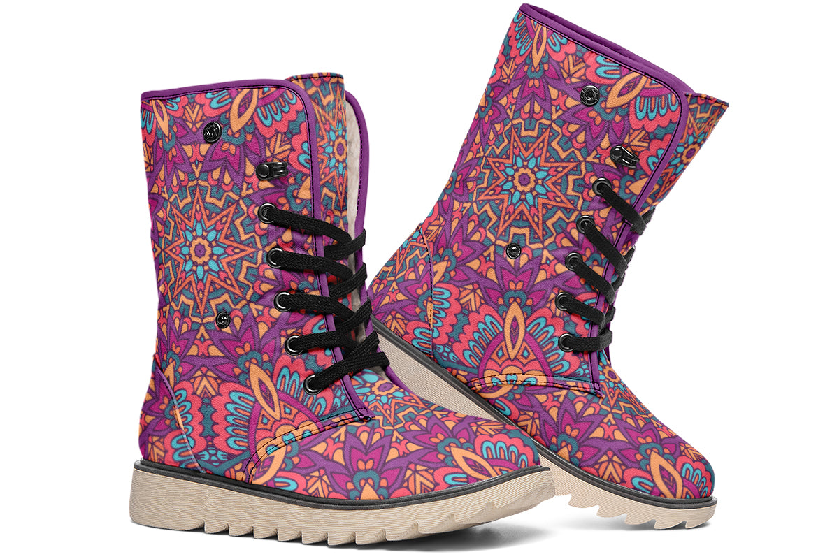 Festive Mandala Polar Boots