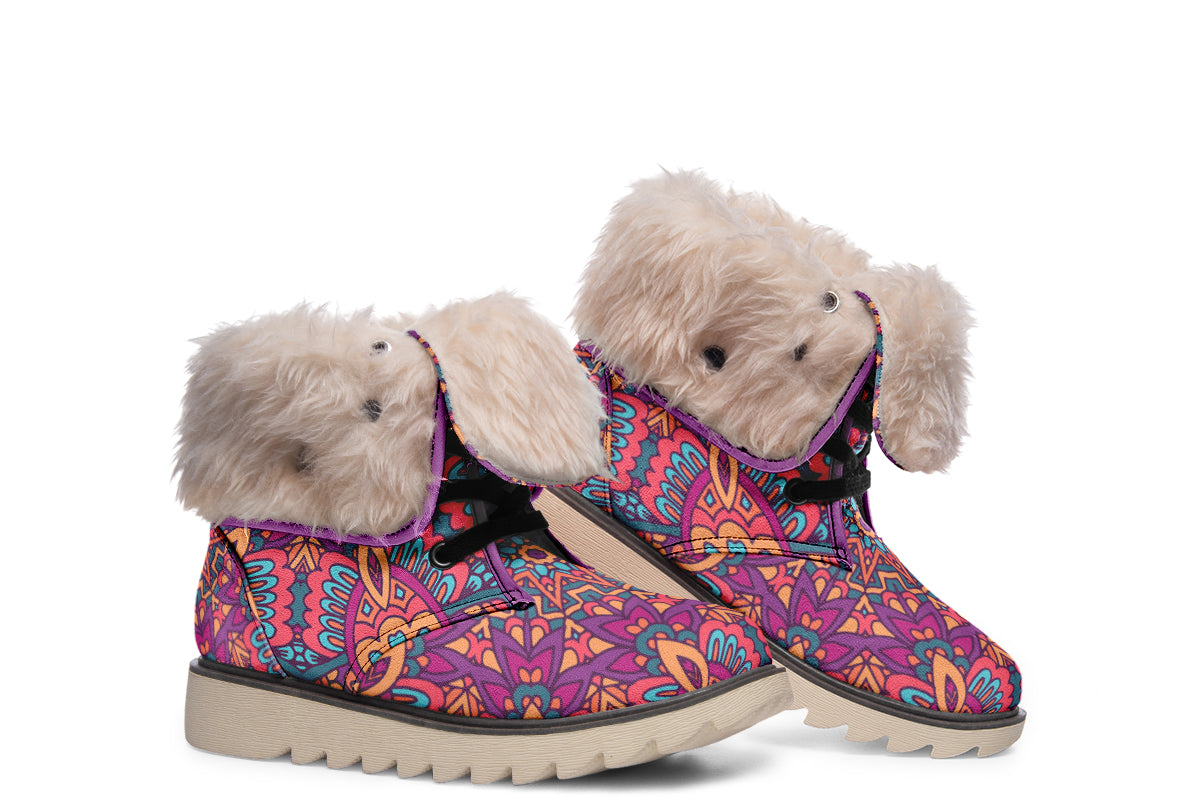 Festive Mandala Polar Boots