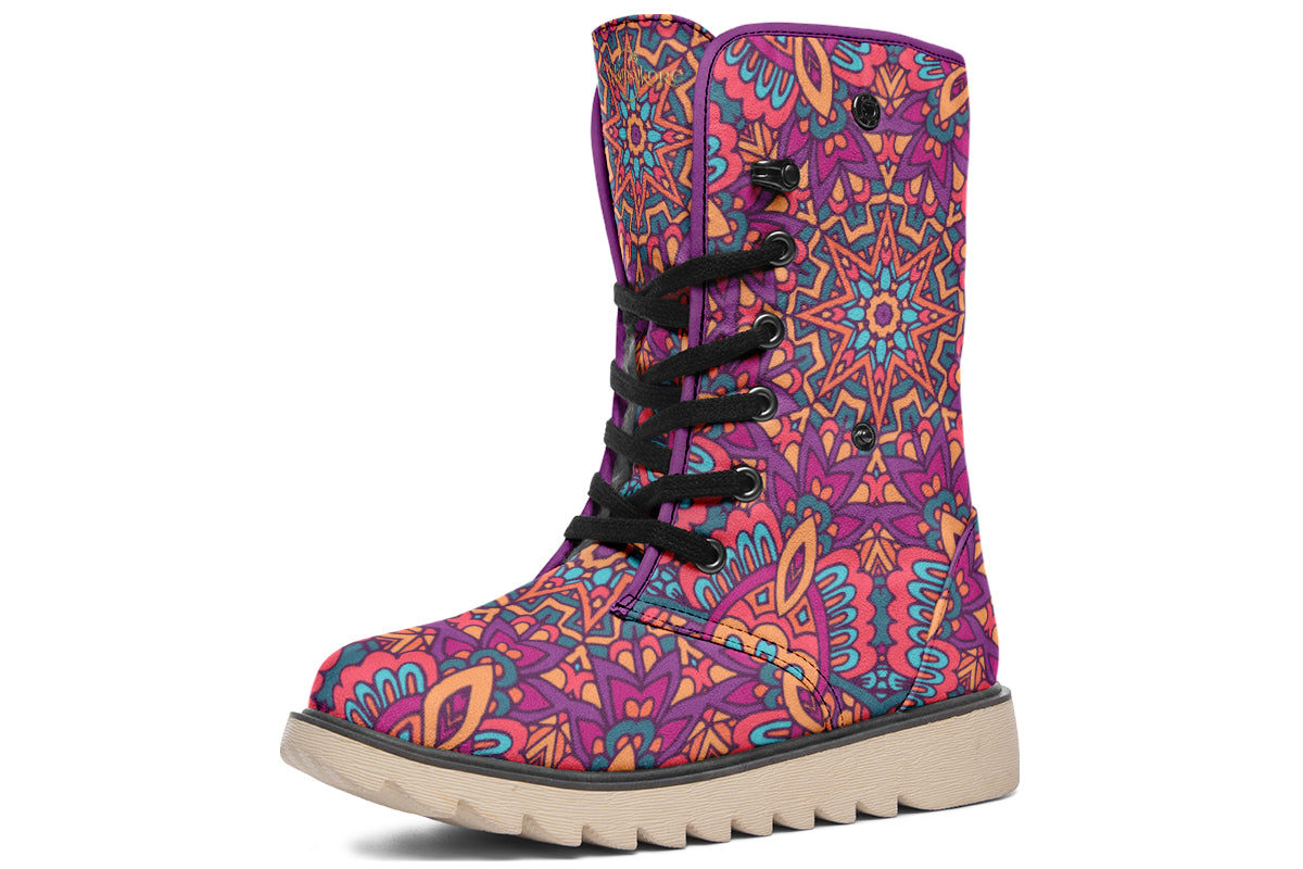 Festive Mandala Polar Boots