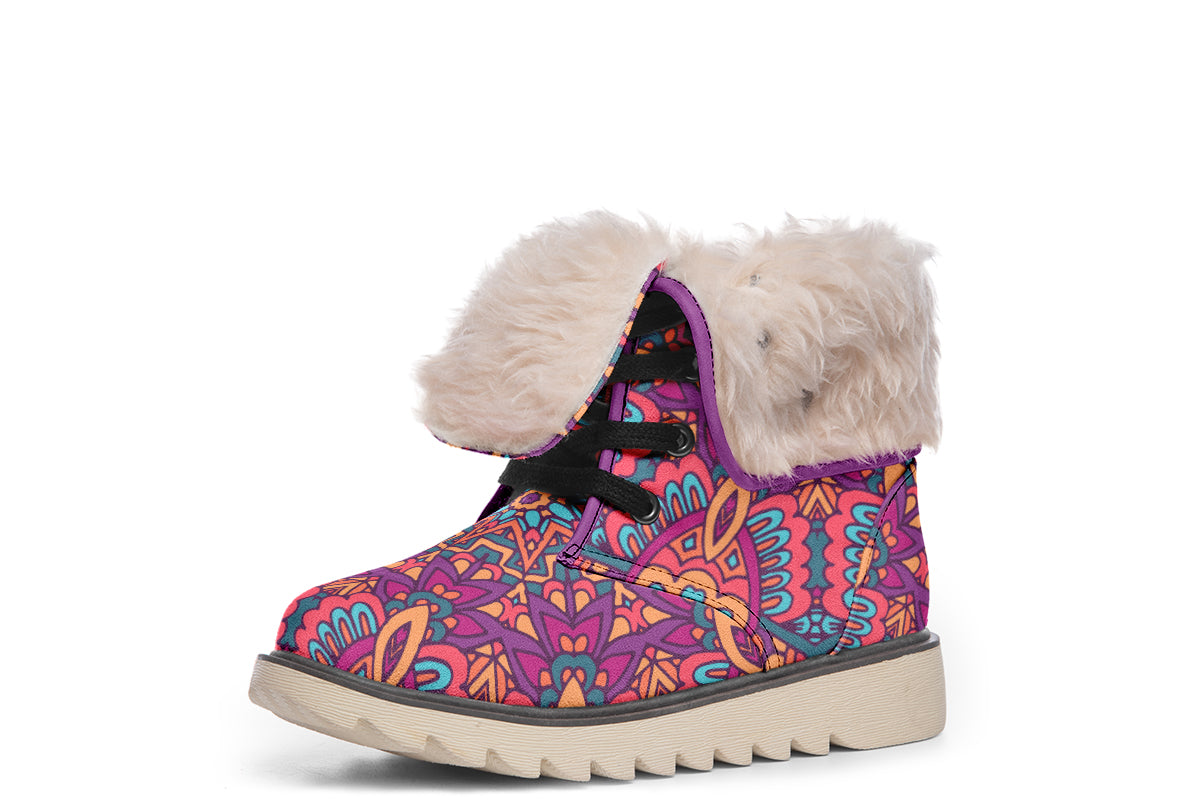 Festive Mandala Polar Boots