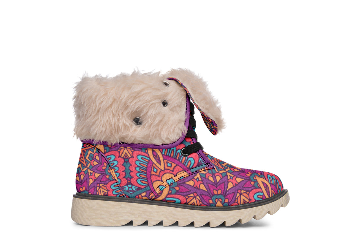 Festive Mandala Polar Boots
