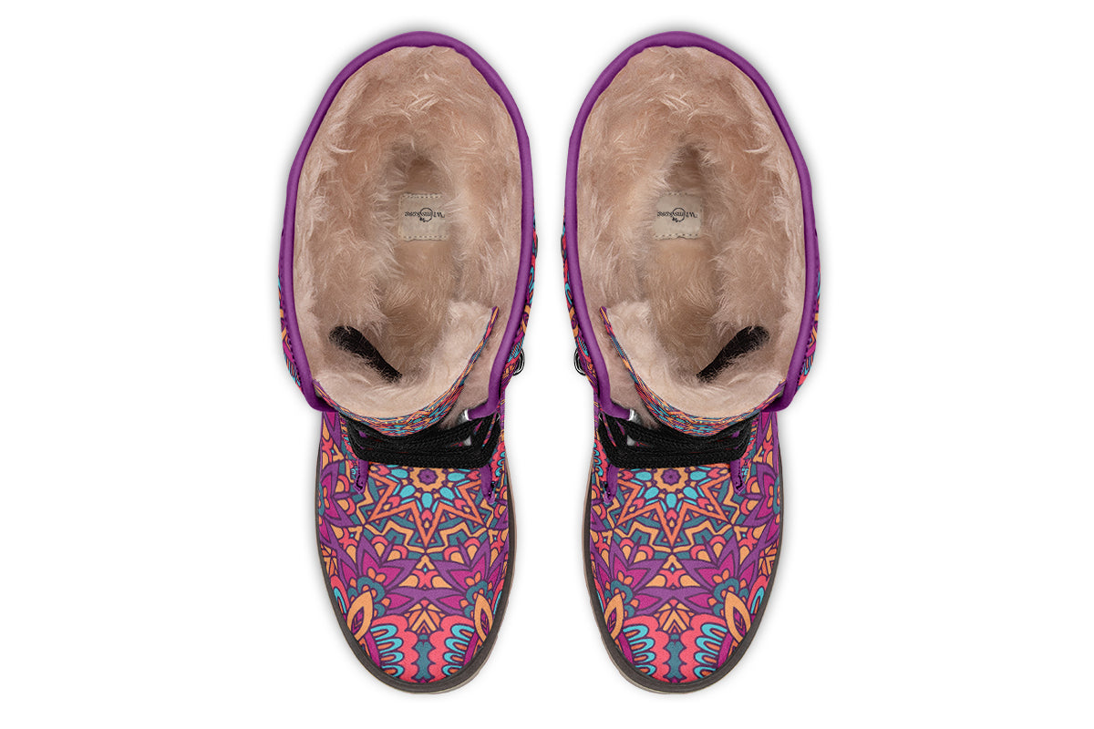 Festive Mandala Polar Boots
