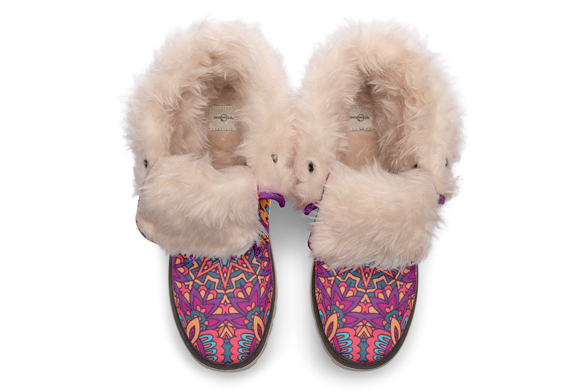 Festive Mandala Polar Boots