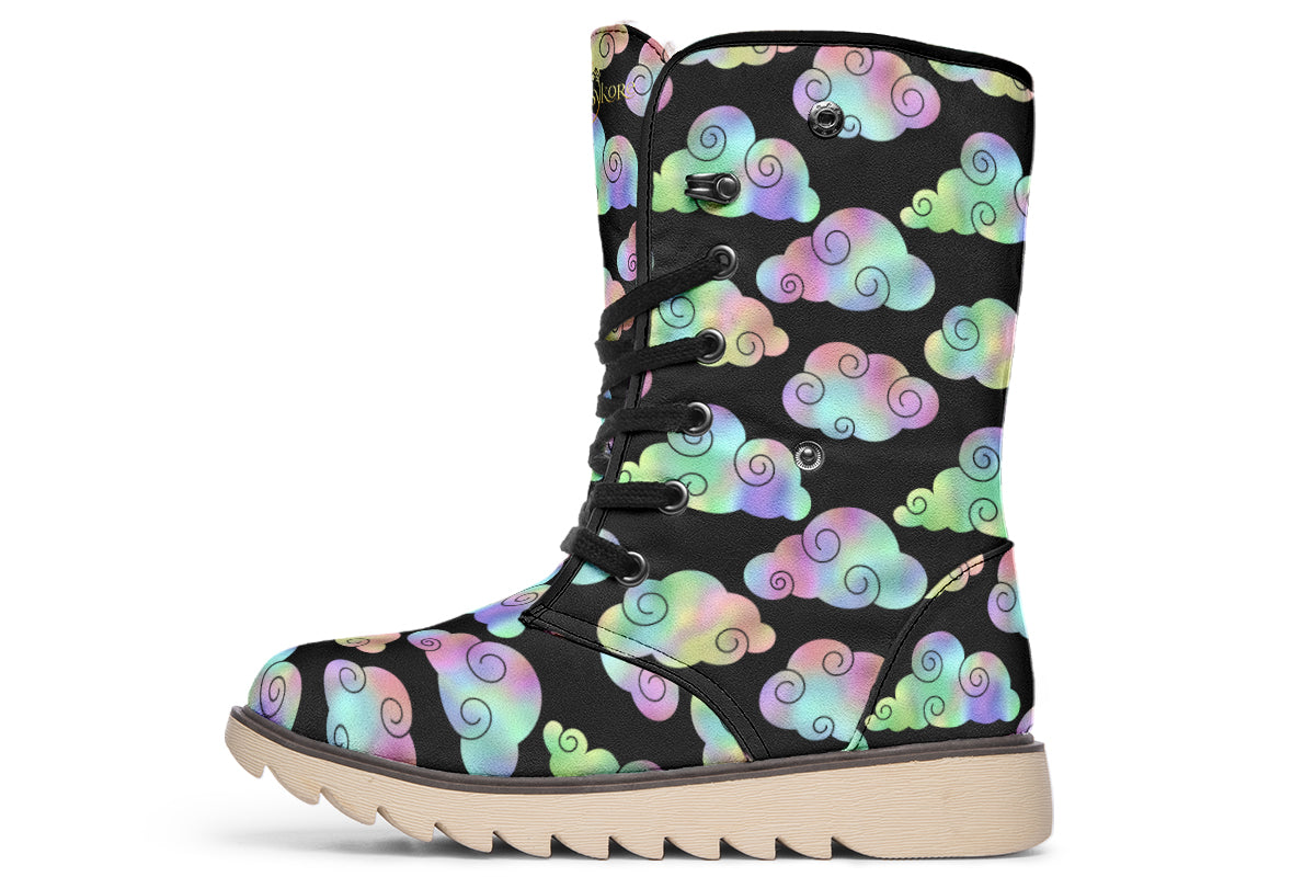 Iridescent Clouds Polar Boots